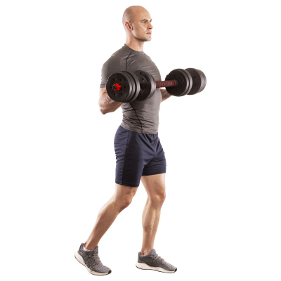 Set hantelash me shufër HMS SGP30, 30kg, i rregullueshëm, i zi