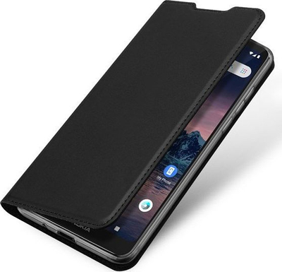 Футрола за телефон Dux Ducis Skin Pro за Nokia 1.3, тип книга, со џеб за картички, црна