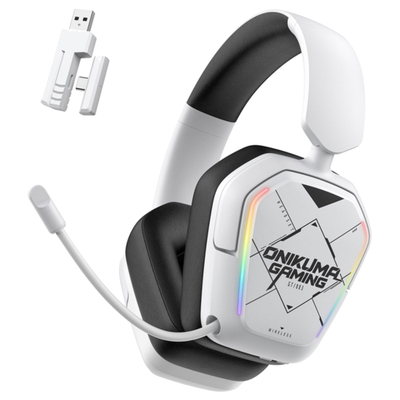 Kufje gaming ONIKUMA BT883, wireless Bluetooth 5.4, RGB, të bardha