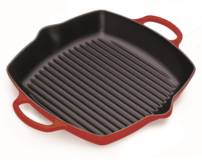Tigan grill Le Creuset Signature Cerise, 30cm, katror i thellë, i kuq
