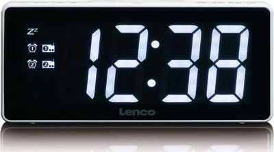 Radio me orë Lenco CR-30, e bardhë