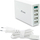 Karikues desktop Fantec 1954, 5x USB A, 2.4A, i bardhë