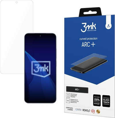 Заштитна фолија 3MK Arc+ Fullscreen за Xiaomi 15, за закривен екран, проѕирна