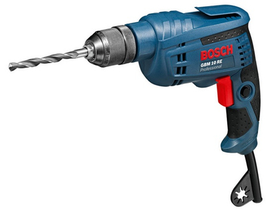 Stërvitje elektrike Bosch GBM 10 RE, 600W, 10mm, blu