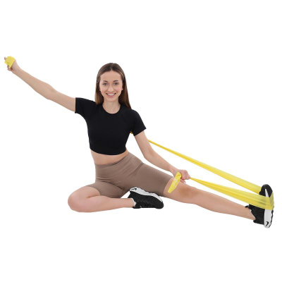Shirit rezistence Enero Fit Latex Band, 2m, 5-8 kg, i verdhë