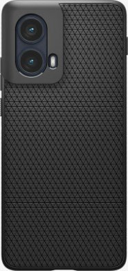 Mbulesë telefoni Spigen Liquid Air për Motorola Edge 2024, matte, e zezë