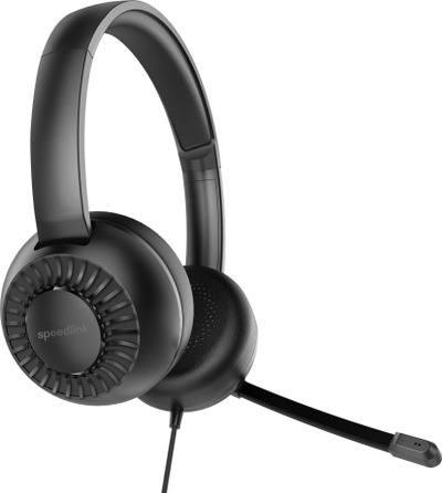 Слушалки Speedlink METIS USB, стерео, микрофон со кабел, USB A и 3.5 mm, црни