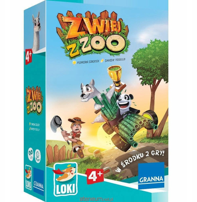 Lojë tavoline Granna Zwierzęta z Zoo, edukative për kalamaj