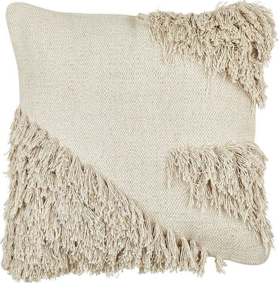 Jastëk dekorativ Beliani Sourwood, set me 2 copë, 45x45 cm, bezhë