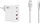 Karikues muri Somostel GaN 130W, 2x USB 2x USB C PD QC 3.0, kabllo USB C 6A 120W, i bardhë