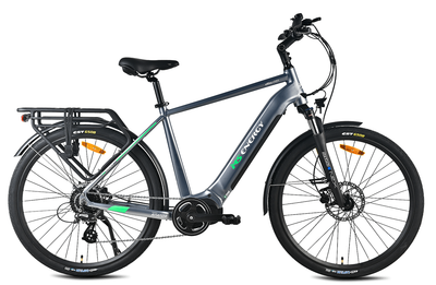 Biçikletë elektrike MS ENERGY eBike c101, L, e hirtë