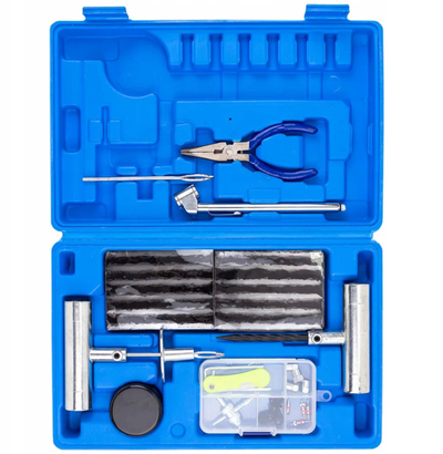 Set për rregullim gomash ROCKFORCE Tire Repair Kit, 66 pjesë
