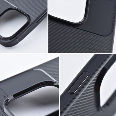 Këllëf telefoni OEM Carbon Premium për iPhone 15 Pro, karbon, i zi