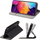 Kabllo magnet Samsung A22 4G M22, tip libër, me mbajtëse kartash, e zezë