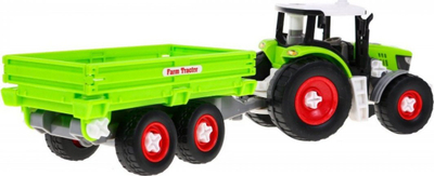 Lodër traktor Ramiz ZAU.KM-281B, me rimorkio, montim vetë, jeshil