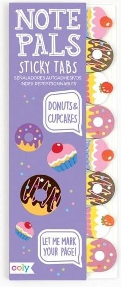 Fletëza ngjitëse Ooly Note Pals Donuts and Cupcakes, 1 paketë, shumëngjyrëshe