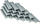 Kapsa gardhi Staples Type E, tel 2 mm, 600 copë, të galvanizuara