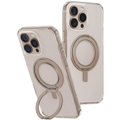 Заштитна маска Uniq Swivix за iPhone 16 Pro Max, 6.9", прстен 360°, златна