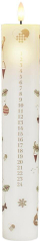 Qiri LED Sirius Mie Calendar, 29 cm, i bardhë
