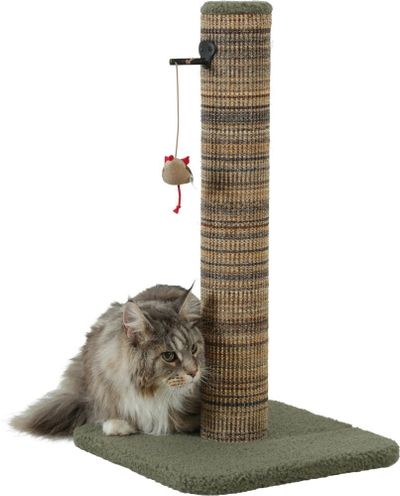 Post gërvishtës për mace Boréal M, 60 cm, me lodër, jeshil