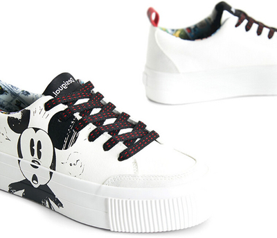 Atlete Desigual Street Mickey Crac, të bardha