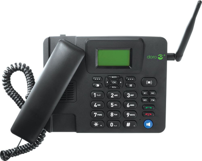 Telefon IP Doro 4100H, ekran LCD, 500 numra, i zi