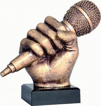 Figurinë Victoria Sport: Microphone (RFST2074-14 / BR), e artë