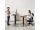 SENSE7 NOJO LIGHT Електрична маса, 120 см x 60 x 118 см, темно кафеава