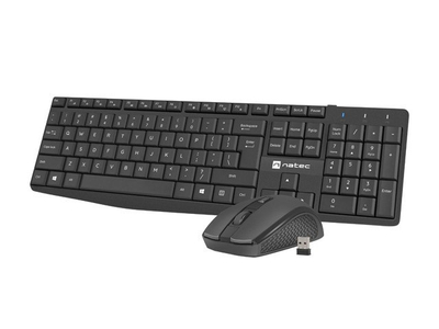 Set tastierë dhe maus Natec Squid, 1600 DPI, i zi