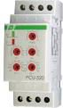 Rele kohe F&amp;F PCU-520, 2P 8A, 0.1s-576h, 24V AC/DC