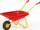 Колица за градина за деца Rolly Toys, носивост 15 kg, црвена