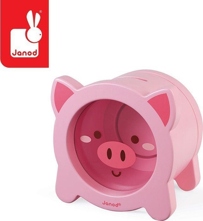 Qyp kursimi druri Janod Pig, dizajn derrkuc, ngjyrë rozë