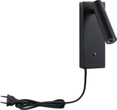 Spot muri LED Paulmann Hulda me USB Type‑C, dimer, i zi