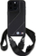 Çorape telefoni BMW M Edition Carbon Stripe, për iPhone 15 Pro, me rrip, e zezë