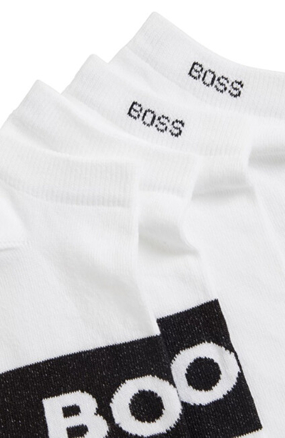 Çorape Boss HBW 2PK AS Logo SN31, paketim 2 palë, të bardha