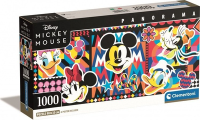 Puzzle Clementoni Panorama Compact Disney Classic, 1000 copa, shumëngjyrësh