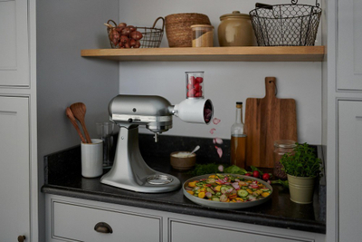 Mikser qëndrues KitchenAid Artisan 5KSM125ECU, 4.8L, 300W, argjendtë