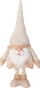Figurë dekorative Santa, 112cm, këmbë teleskopike, ari krem