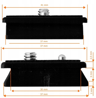Pllakë montimi FreePower SSZ-FP-37X37, 37x37mm, e zezë