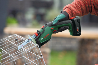 Sharrë reciproke pa kabllo Bosch Keo 18V, bateri 18V, sistem POWER FOR ALL, jeshile
