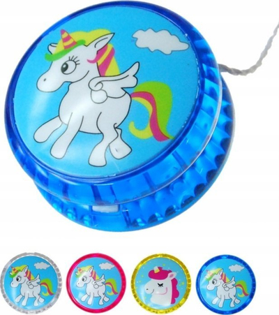Lodër yo-yo Adar Unicorn, set 12 copë, shumëngjyrëshe