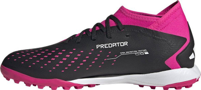 Këpucë futbolli Adidas Predator Accuracy.3 TF M GW4637, për fusha me bar sintetik, për burra, të zeza me rozë