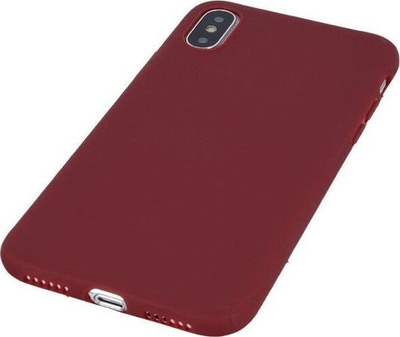 Mbrojtëse silikoni Mocco për Xiaomi Mi Note 10, ultra e hollë, matte, e kuqe e errët