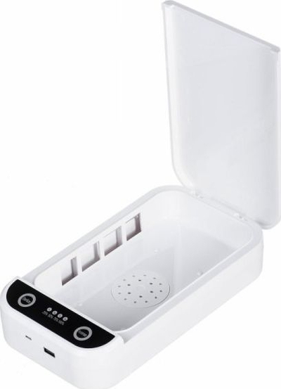 Sterilizues UV QBest, për telefona deri 7", me aromë, i bardhë