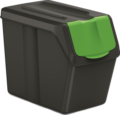Set koshash plehrash SORTIBOX Recycled, 3 copë, 4x20L, të zinj