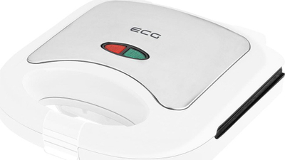 Aparat tosteri ECG S 3271, 750W, pllaka jo-ngjitëse, i bardhë