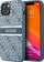 Заштитна маска за телефон Guess 4G Printed Stripe за iPhone 13 Mini, флексибилна, со дизајн на лого, сина