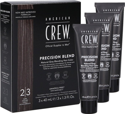 Ngjyrë flokësh American Crew Precision Hair Colour, Blend Dark 2/3, 40ml