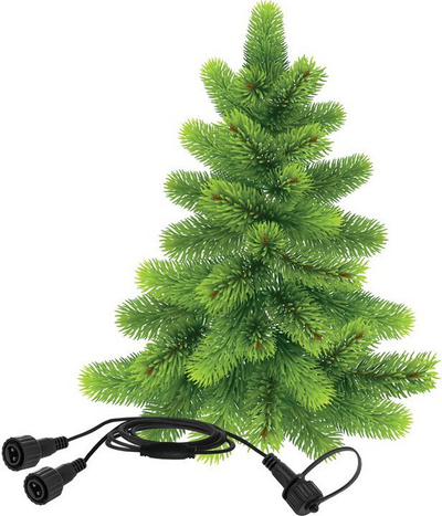 Kabllo me dy hyrje për drita festive Retlux RXL 303, 50 cm, e gjelbër