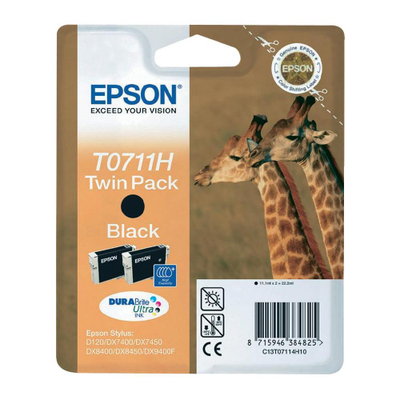 Ngjyrë printeri Epson High Capacity (T0711H), 22.2ml, e zezë